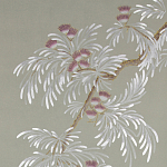 Обои ручная роспись Silk Tree Special Colourway on grey painted Xuan paper варинант исполнения - 1 | Loft Concept во Владивостоке