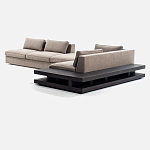 Современный модульный диван Zartаrn с приставным деревянным столиком варинант исполнения - 2 | Loft Concept во Владивостоке