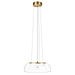 Подвесной светильник  с плоским прозрачным стеклянным плафоном Grada Light варинант исполнения - 2 | Loft Concept во Владивостоке