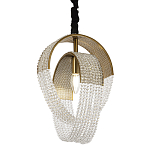 Подвесной светильник с хрустальными подвесками Godard Crystal Ring Hanging Lamp варинант исполнения - 1 | Loft Concept во Владивостоке