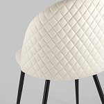 Мягкий стул в бежевом велюре Miruna Chair варинант исполнения - 6 | Loft Concept во Владивостоке