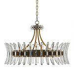 Люстра круглая с прозрачными элементами в форме полумесяца Crescent варинант исполнения - 2 | Loft Concept во Владивостоке