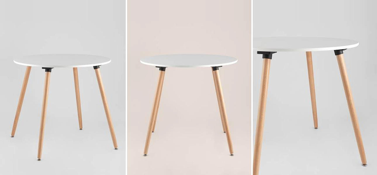 Стол обеденный Hoffman Collection круглый четыре ножки Стол обеденный Hoffman Collection круглый четыре ножки - Loft-Concept во Владивостоке
