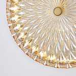 Подвесной светильник с плафоном из рельефного стекла Peony Glass Bronze  варинант исполнения - 6 | Loft Concept во Владивостоке