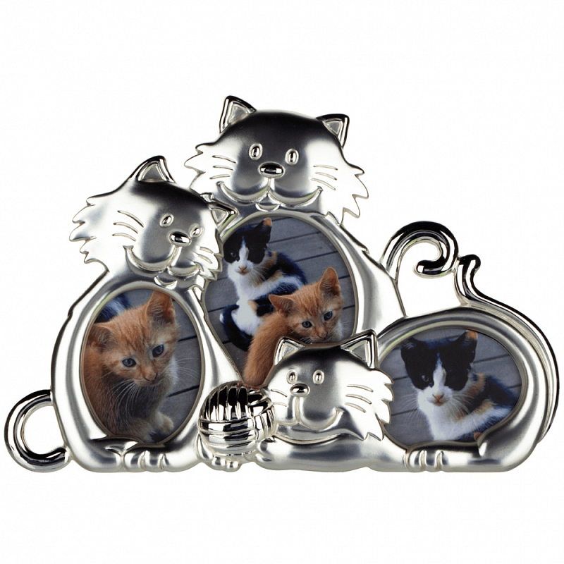 Фоторамка детская Childhood Corner Three cats Серебряный Фоторамка детская Childhood Corner Three cats Серебряный во Владивостоке | Loft Concept