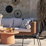 Трехместный садовый диван из плетеного пластика Matteo варинант исполнения - 5 | Loft Concept во Владивостоке