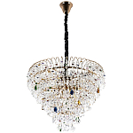 Люстра с прозрачными и цветными подвесками из хрусталя Colorful Crystals Chandelier 12 варинант исполнения - 2 | Loft Concept во Владивостоке