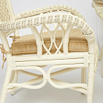 Комплект обеденный из ротанга Eloise grand white варинант исполнения - 4 | Loft Concept во Владивостоке