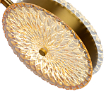  Подвесной светильник с плафонами из рельефного стекла Peony Glass Bronze Two варинант исполнения - 3 | Loft Concept во Владивостоке