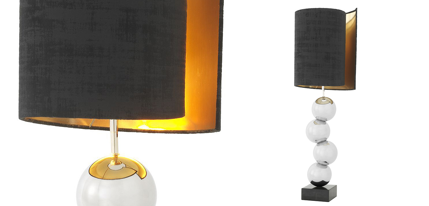 Настольная лампа Eichholtz Table Lamp Aerion Nickel Настольная лампа Eichholtz Table Lamp Aerion Nickel - Loft-Concept во Владивостоке