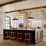 Подвесной светильник с широким куполообразным плафоном Kichler варинант исполнения - 7 | Loft Concept во Владивостоке