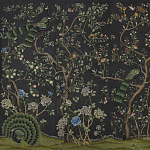 Обои ручная роспись St Laurent Casino metallic silk варинант исполнения - 1 | Loft Concept во Владивостоке