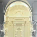 Встраиваемый в стену гипсовый светильник под покраску с колоннами и арками в античном стиле Antiquity Athena варинант исполнения - 11 | Loft Concept во Владивостоке