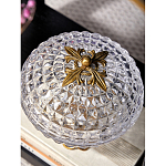 Конфетница из прозрачного рельефного стекла Eden Garden варинант исполнения - 13 | Loft Concept во Владивостоке