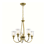 Люстра с прозрачными плафонами из пузырчатого стекла Kichler варинант исполнения - 10 | Loft Concept во Владивостоке