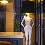 Лампа MANNEQUIN LAMP с абажуром созерцание силуэта варинант исполнения - 3 | Loft Concept во Владивостоке