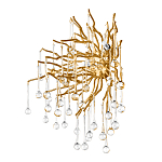 Бра с лучеобразным основанием и подвесками из прозрачного стекла в виде длинных капель Droplet Chandelier варинант исполнения - 5 | Loft Concept во Владивостоке