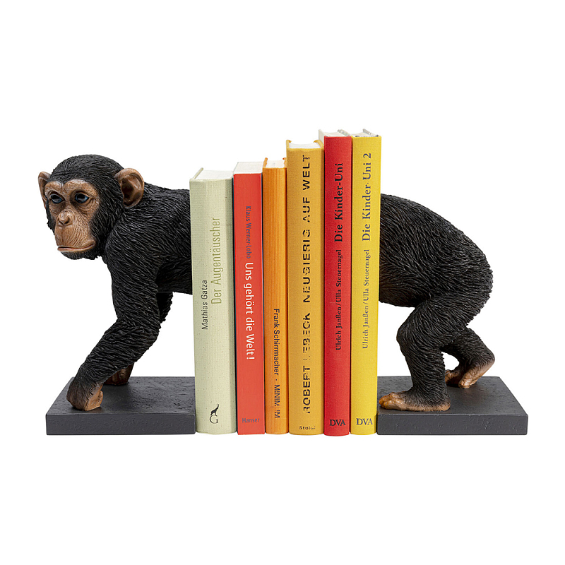 Держатель для книг Шимпанзе Песочный Черный во Владивостоке | Loft Concept 