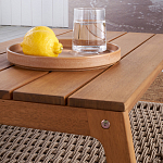 Стол журнальный для сада из акации Breathe Nature варинант исполнения - 4 | Loft Concept во Владивостоке