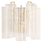 Бра с вертикальными стеклянными подвесками Hexagon Tube Light варинант исполнения - 1 | Loft Concept во Владивостоке