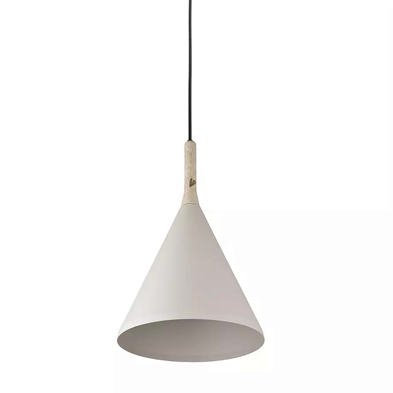 Подвесной светильник с плафоном в форме конуса Opaque Lamp Бежевый во Владивостоке | Loft Concept 