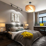 Подвесной светильник с белыми изящными декоративными лепестками Volumetric Petal Lamp варинант исполнения - 6 | Loft Concept во Владивостоке