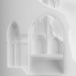 Встраиваемый в стену гипсовый светильник под покраску с эффектом разрушенной стены Antiquity Athena варинант исполнения - 8 | Loft Concept во Владивостоке