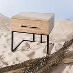 Тумба прикроватная с ящиком в стиле лофт Urban Style Space 2 варинант исполнения - 6 | Loft Concept во Владивостоке