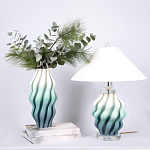 Настольная лампа с абажуром Green Wave варинант исполнения - 2 | Loft Concept во Владивостоке