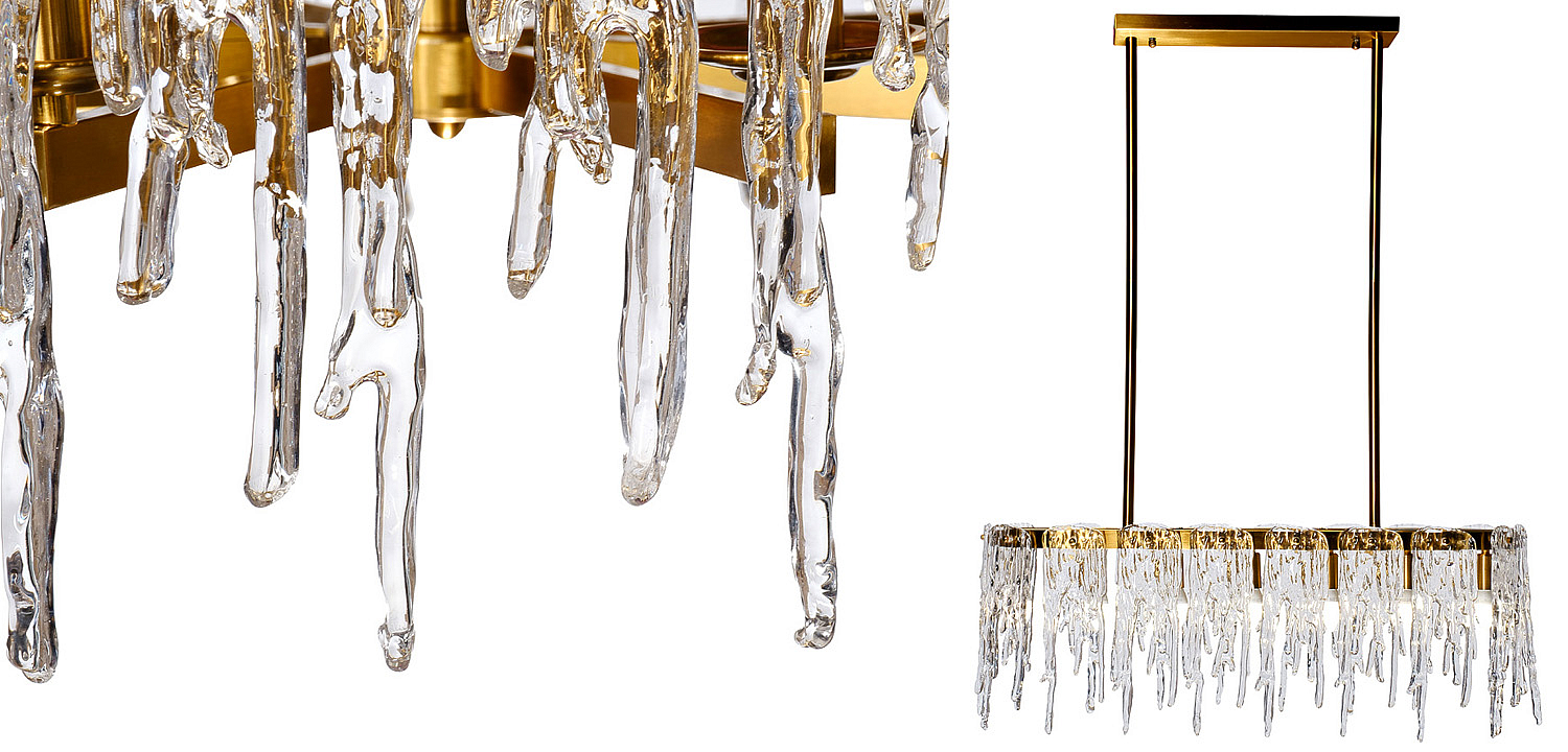 Люстра Cold Heart Line Gold Chandelier Люстра Cold Heart Line Gold Chandelier - Loft-Concept во Владивостоке