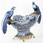 Фарфоровая чаша с птицами Blue and White варинант исполнения - 2 | Loft Concept во Владивостоке