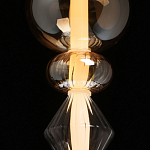 Подвесной светильник с вертикальной композицией из прозрачных и янтарных стеклянных шаров и ромбов Gabriel Scott Luna варинант исполнения - 5 | Loft Concept во Владивостоке