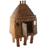 Декоративная винтажная печка из глины с инкрустацией Rarity варинант исполнения - 1 | Loft Concept во Владивостоке