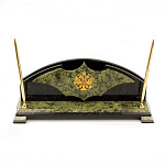 Настольный письменный набор из змеевика с гербом РФ Successful Leader варинант исполнения - 1 | Loft Concept во Владивостоке