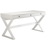 Письменный стол белый с 3-мя ящиками и крестообразным основанием Ymercte варинант исполнения - 1 | Loft Concept во Владивостоке