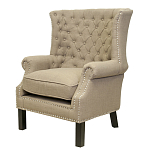 Кресло Charlie Armchair brown flax варинант исполнения - 3 | Loft Concept во Владивостоке