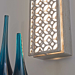 Бра прямоугольное в серебрянном цвете с ажурной решеткой Feiss варинант исполнения - 6 | Loft Concept во Владивостоке