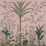 Обои ручная роспись Amazonia Florence Pink dyed silk варинант исполнения - 1 | Loft Concept во Владивостоке