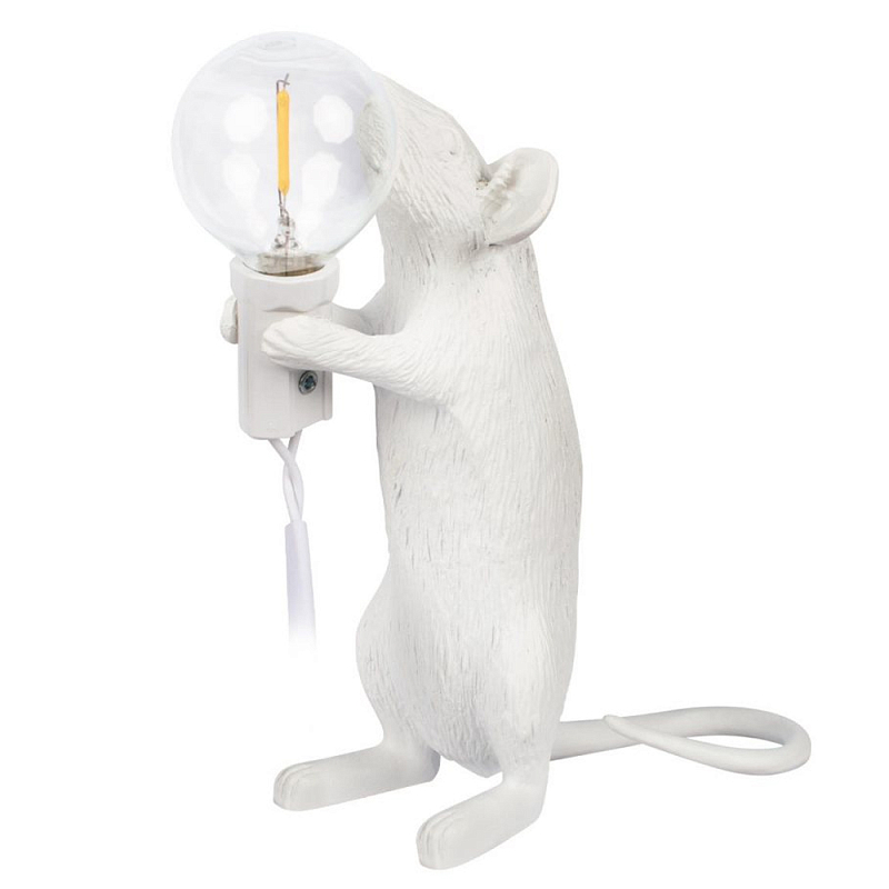 Настольная лампа Mouse gift White Белый во Владивостоке | Loft Concept 