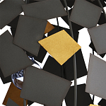 Люстра в форме сферы с декором из металлических квадратов Path to the Stars варинант исполнения - 1 | Loft Concept во Владивостоке