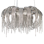 Люстра подвесная круглая с изогнутыми металлическими дугами и ниспадающими цепочками 65 см Atlantis Chain варинант исполнения - 15 | Loft Concept во Владивостоке