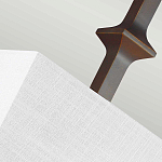 Бра с прямоугольным тканевым абажуром белого цвета Feiss варинант исполнения - 7 | Loft Concept во Владивостоке