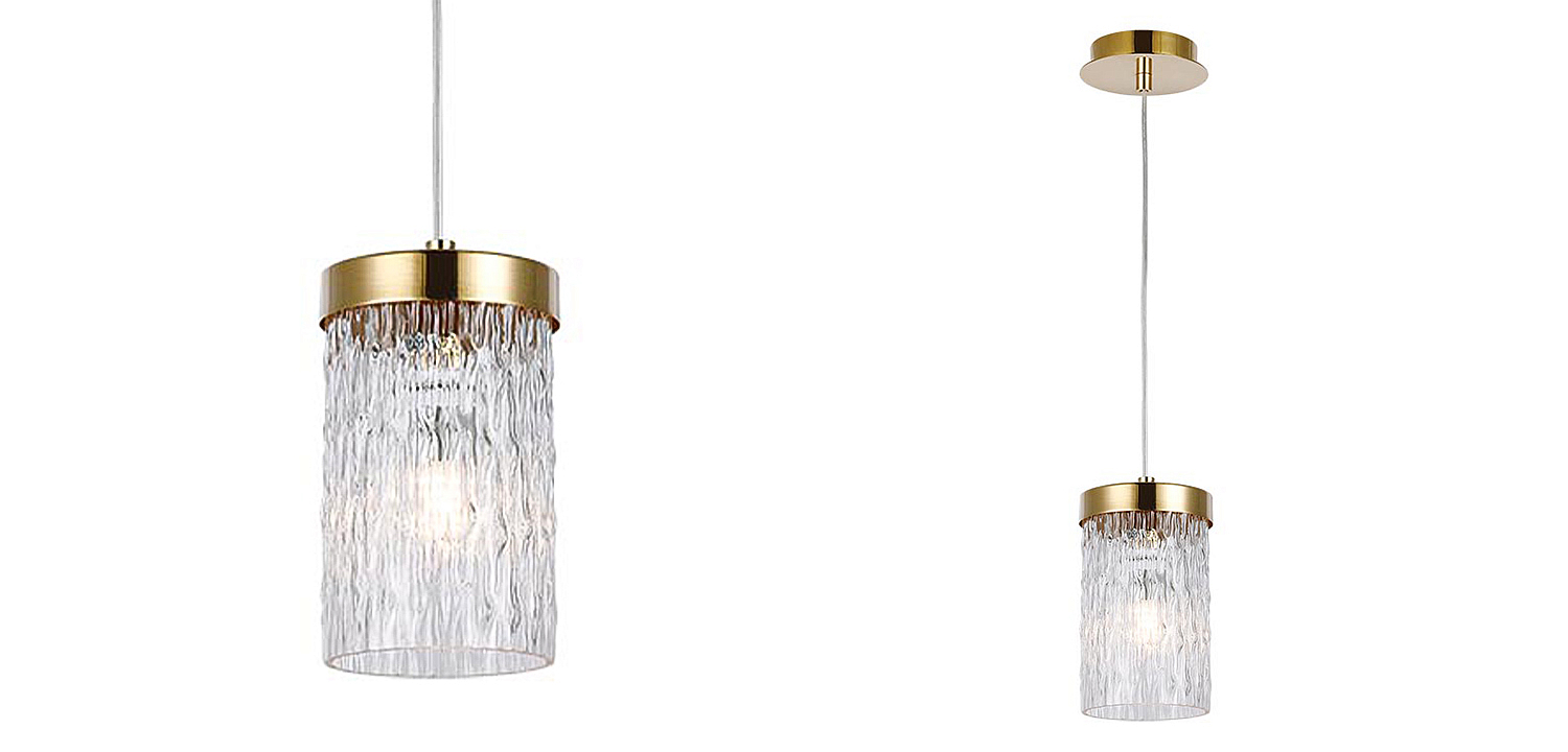 Подвесной светильник Estebe Gold Glass Hanging Lamp Подвесной светильник Estebe Gold Glass Hanging Lamp - Loft-Concept во Владивостоке