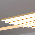 Люстра в виде распахнутых крыльев из тонких металлических планок Flight of Freedom варинант исполнения - 7 | Loft Concept во Владивостоке