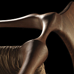 Стул из Ореха с плетеным сидением Kronos Dining Chair Brown варинант исполнения - 2 | Loft Concept во Владивостоке