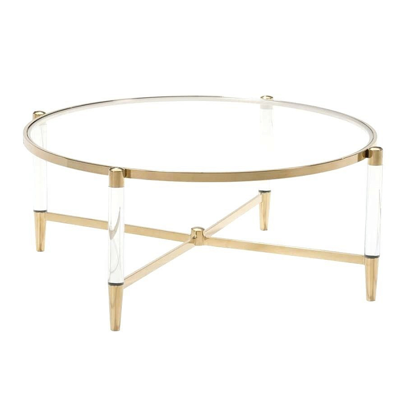 Кофейный стол Existential Coffee Table Золотой Прозрачный Кофейный стол Existential Coffee Table Золотой Прозрачный во Владивостоке | Loft Concept