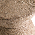 Приставной стол с отделкой из джута Juti D30 см варинант исполнения - 4 | Loft Concept во Владивостоке