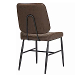 Стул с темно-коричневой обивкой из экокожи Benderson варинант исполнения - 3 | Loft Concept во Владивостоке