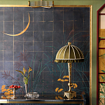 Обои ручная роспись Tsukimi Original colourway on gilded silk with antiquing варинант исполнения - 2 | Loft Concept во Владивостоке