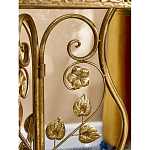 Столик приставной золотистый с орнаментом на столешнице Tanzania варинант исполнения - 6 | Loft Concept во Владивостоке